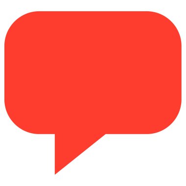 Sohbet balonu simgesi. vektör illüstrasyonu 