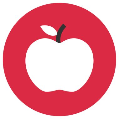 elma simgesi, vektör illüstrasyonu