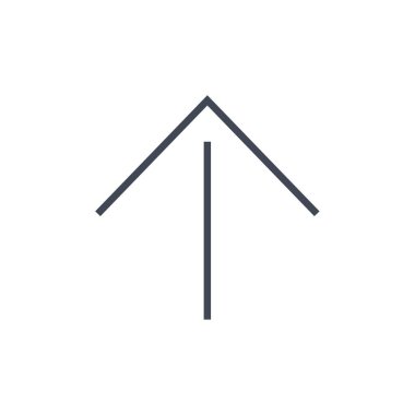 Basit ok simgesi vektör illüstrasyonu