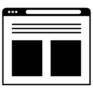 Kablo çerçevesi. Web simgesi basit illüstrasyon