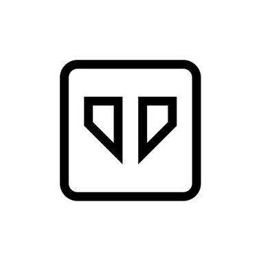 Soyut çokgen geometrik simge, vektör illüstrasyonu 