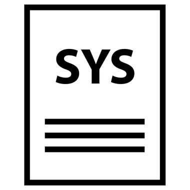 sistem sistemi sayfa uzantısı, simge 