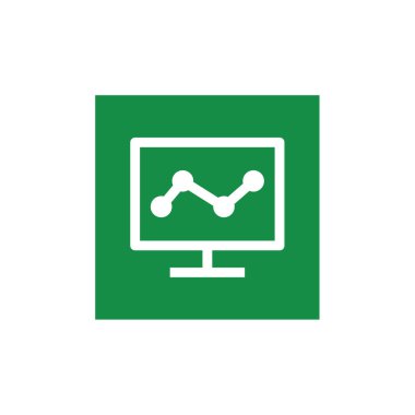 grafik simgesi çizimi olan bilgisayar