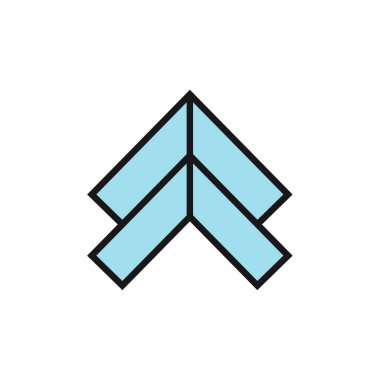  Ok düğmesi. düz biçim simgesi tasarımı