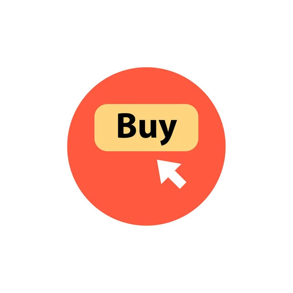 Button Word Buy Vector Illustration — Stock Vector
