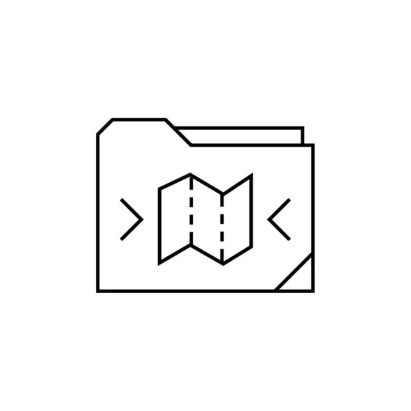 Значок Файлової Теки Векторна Ілюстрація — стоковий вектор
