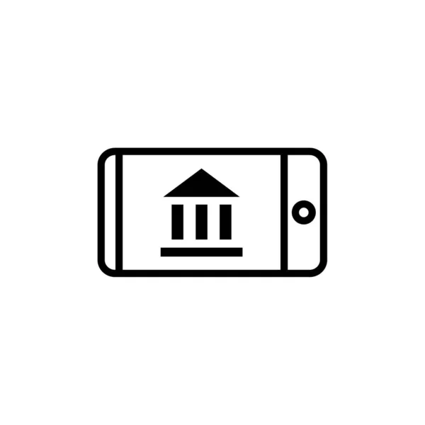 Smartphone Icona Illustrazione Vettoriale — Vettoriale Stock