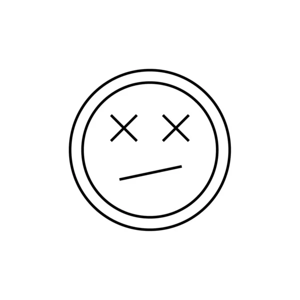 Emoji Flaches Symbol Vektorillustration — Stockvektor