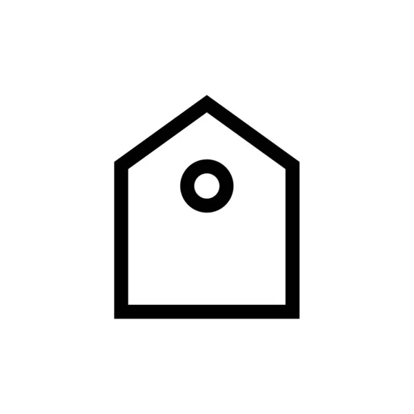 Casa Casa Imobiliária Ícone Web Ilustração Simples —  Vetores de Stock
