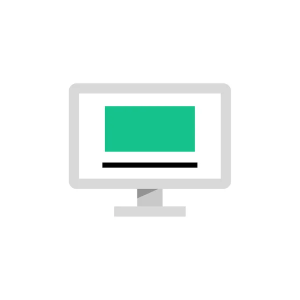 Computer Screen Icon Illustration Design Vector — Stock Vector