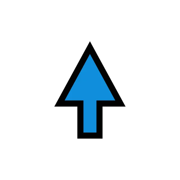 Freccia Punto Icona Illustrazione Vettoriale — Vettoriale Stock