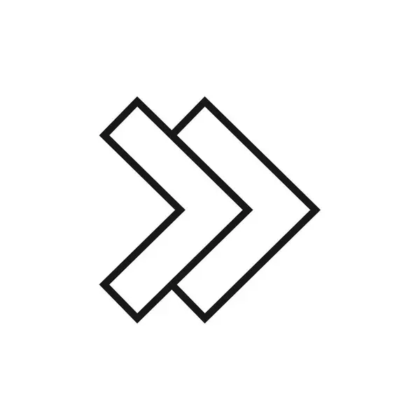 Pfeile Web Einfache Symbol Illustration — Stockvektor