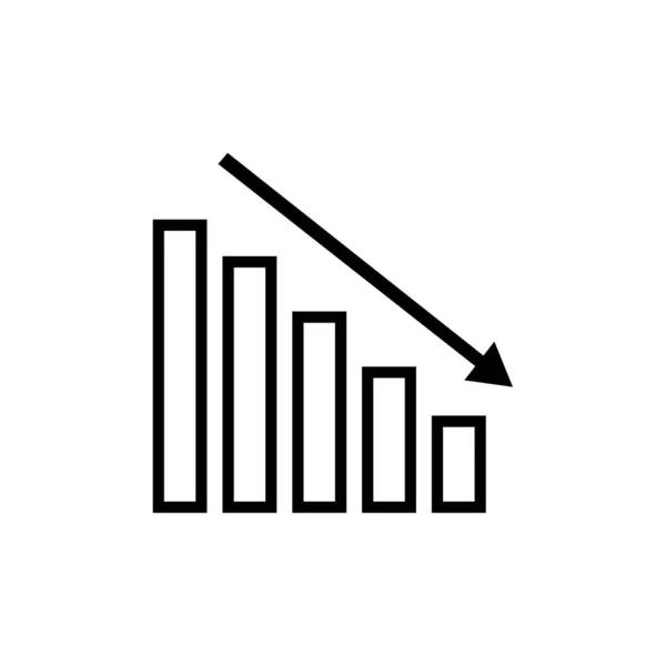 Ikona Linii Wzrostu Ilustracja Koncepcyjna Symbol Liniowy Znak Wektora — Wektor stockowy
