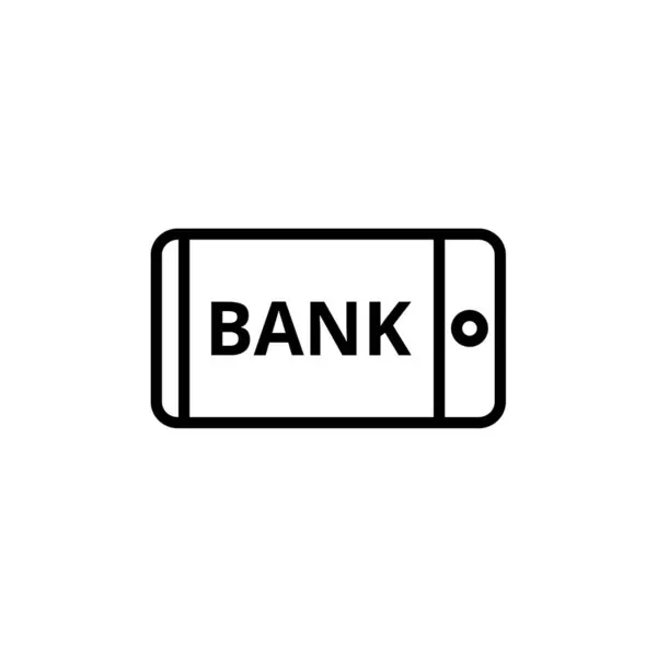 Bankkártya Ikon Elszigetelt Fehér Háttér Vektor Illusztráció — Stock Vector