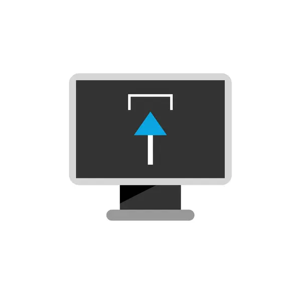 Monitor Icon Vector Illustration — Stock Vector