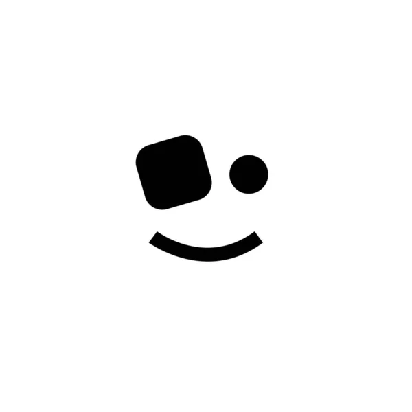 Smile Face Icon Vector Illustration Design — Vettoriale Stock