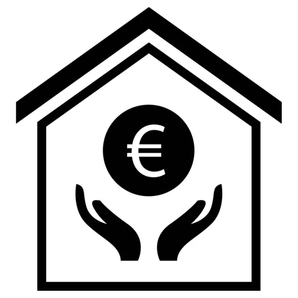 Proprietário Imobiliário Casa Web Ícone Simples Ilustração —  Vetores de Stock