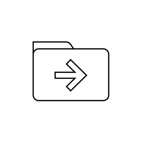 File Folder Icon Vector Illustration — Stock Vector