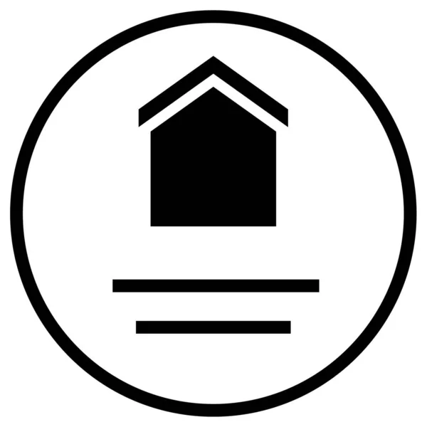Иконка Веб Сайта Недвижимости — стоковый вектор