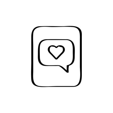 SMS ve Metin mesajlaşması vektör illüstrasyonu