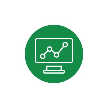grafik ikonu vektör illüstrasyonu