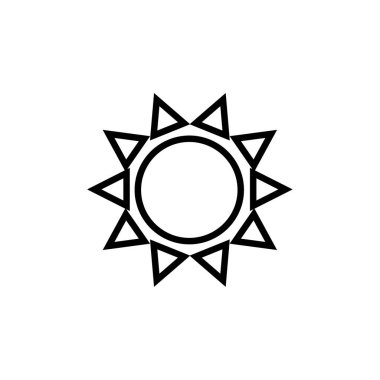 Güneş Simgesi Vektör illüstrasyonu