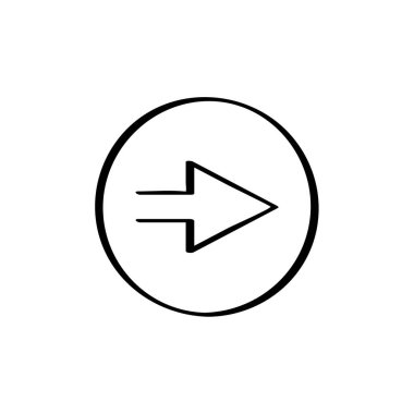  Ok düğmesi. düz biçim simgesi tasarımı