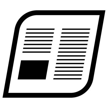 Belge. Web simgesi basit illüstrasyon