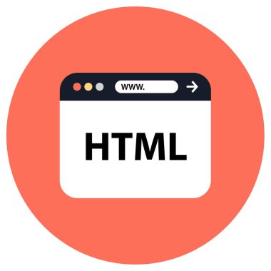 Web Geliştirme basit simgesi, vektör illüstrasyonu