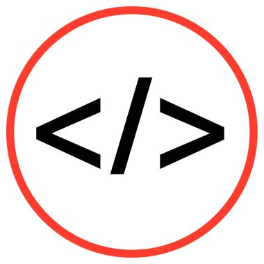 Web Geliştirme basit simgesi, vektör illüstrasyonu