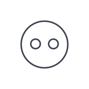 yüz çizgisi simgesi, konsept illüstrasyon, dış hat sembolü, vektör işareti, doğrusal mavi resim, siyah ve gölge