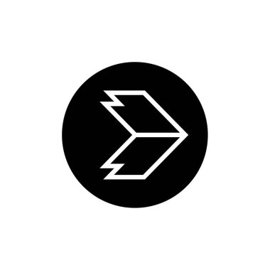 ok simgesi vektör illüstrasyonu   