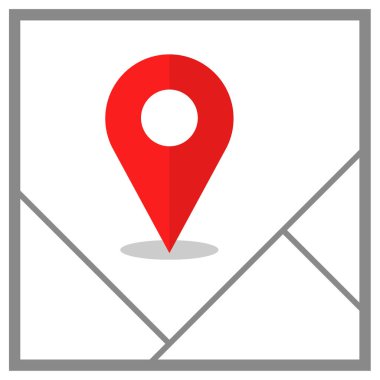 GPS Simgesi, Seyrüsefer Sembolü, Basit Tasarım 