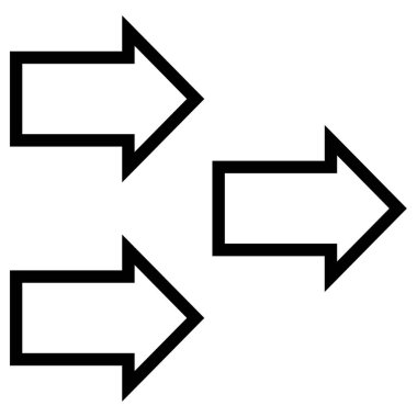 ok vektör simgesini değiştir. biçim ince çizgi simgesi, siyah renk, açık arkaplan. 