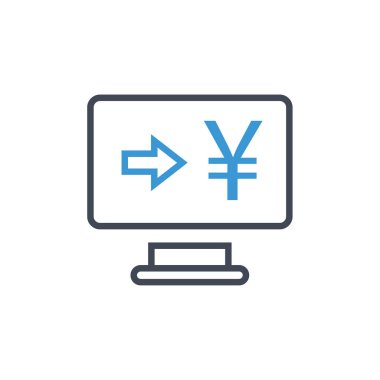 iş ok simgesi. vektör illüstrasyonu 