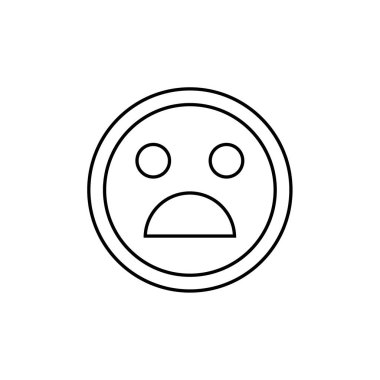 yüz simgesi, vektör illüstrasyonu  