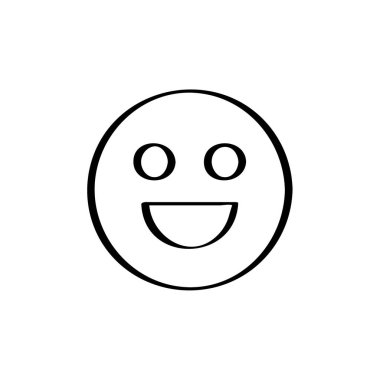 yüz simgesi, vektör illüstrasyonu