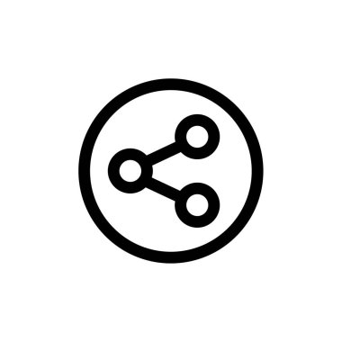 paylaşım vektörü ince çizgi simgesi 