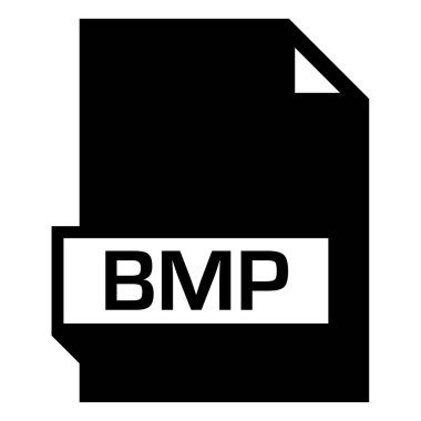 bmp dosya biçimi simgesi, vektör illüstrasyonu 