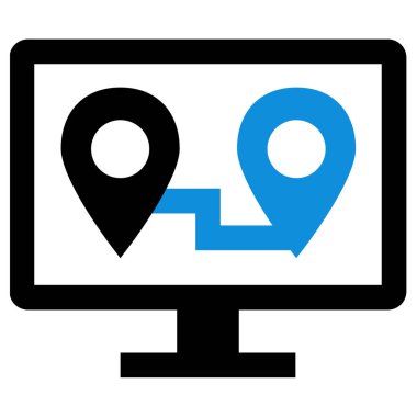 GPS Simgesi, Seyrüsefer Sembolü, Basit Tasarım 