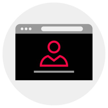 Kablo çerçevesi. Web simgesi basit illüstrasyon