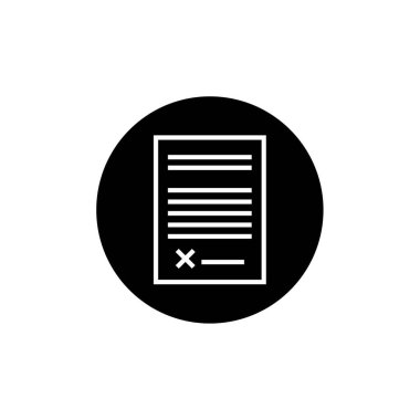 belge simgesi vektör çizim şablonu 