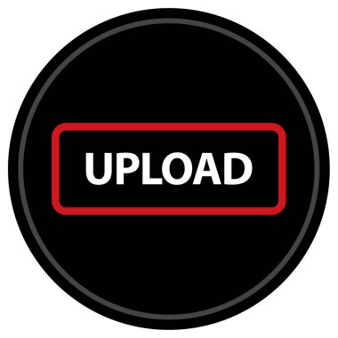 Düz biçim vektör illüstrasyonunda simge yükle 