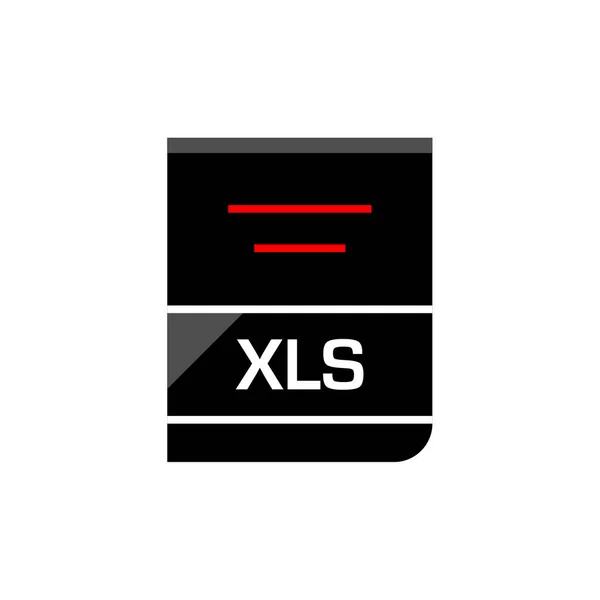 Xls Dateiformat Symbol Vektorillustration Einfaches Design — Stockvektor