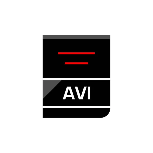 Avi Dateiformat Icon Vektor Illustration — Stockvektor