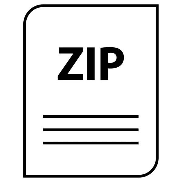 Zip Extension Document Name — Stock Vector