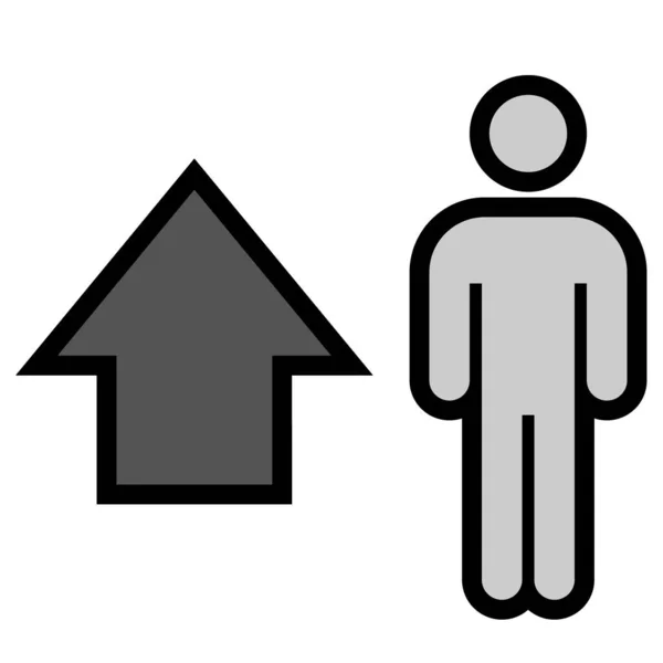 Man Web Icon Simple Illustration — Stock Vector