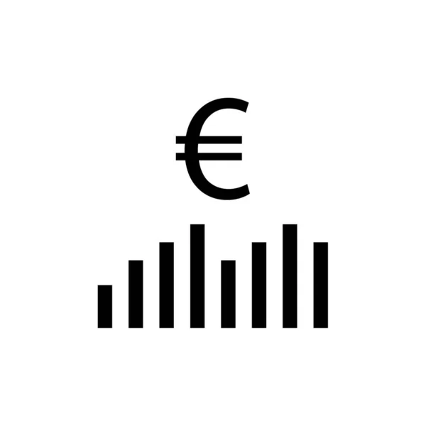 Financiële Groei Icoon Vector Illustratie — Stockvector