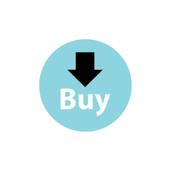 Comprar Agora Ícone Seta Ilustração Vetorial — Vetor de Stock