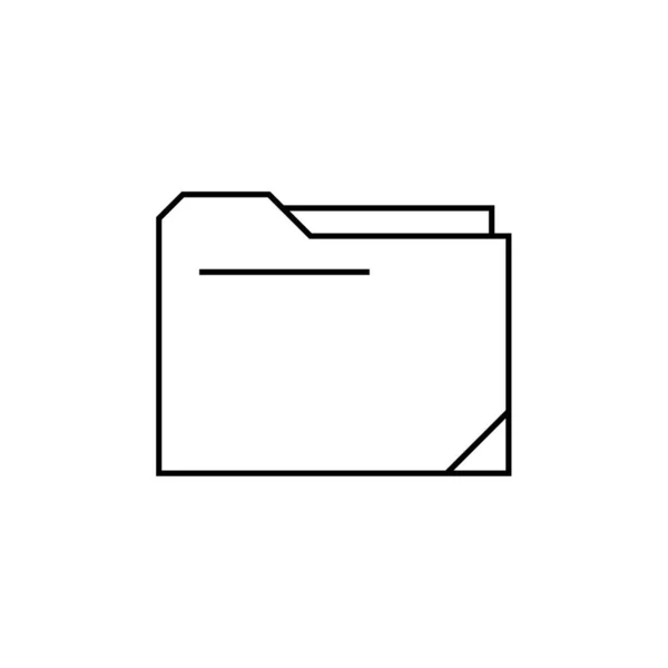 Dossiers Icône Moderne Sur Fond Blanc Illustration Vectorielle — Image vectorielle